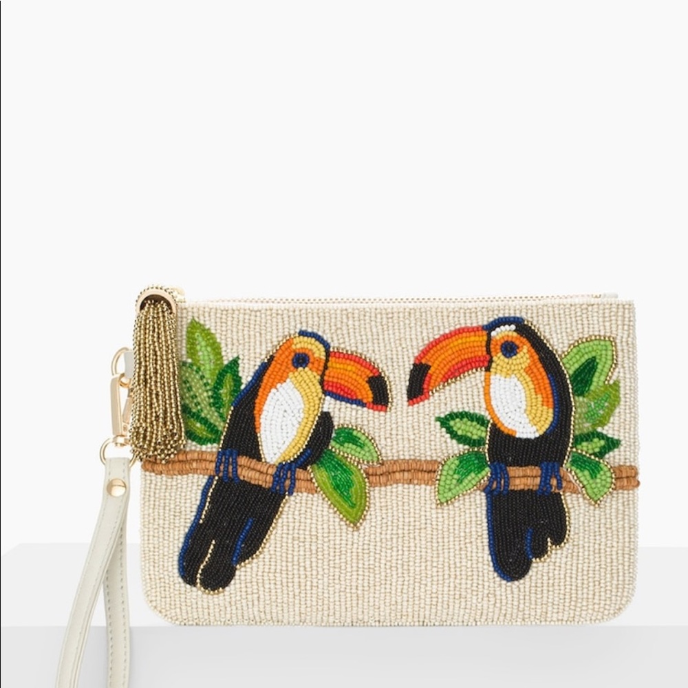 🌊☀️🎋Toucans Beaded Bag LAST ONE! - Picture 2 of 5